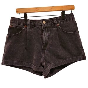 Abercrombie& Fitch, Annie High-Rise Shorts, Black, Folded Bottom, Women's  28/6